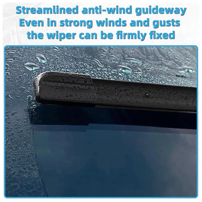1PC of Car Windshield Wiper Blade J/U Universal Soft Rubber All Season Boneless Car Wiper Blade 12 "13" 14 "15" 16 "17" 18 "19"