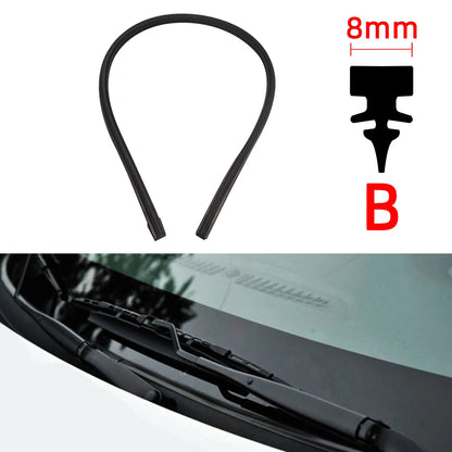 Auto Car All Seasons Windshield Wiper Blades Refills Natural Rubber Strips Wiper Blade Replacement Parts All Types Fit 14"- 32"