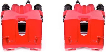 Rear Red Powder Coated Brake Caliper Pair for Ford F-150 2004-11 | Lincoln Mark LT 2006-08 - High-Temp Brake Caliper Upgrade, S4858