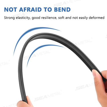 AUTOMECHANIST Car Window Wiper Car Window Lift Rubber Cleaning Strip Auto Side Window Filler Noise Insulation Window Clear View