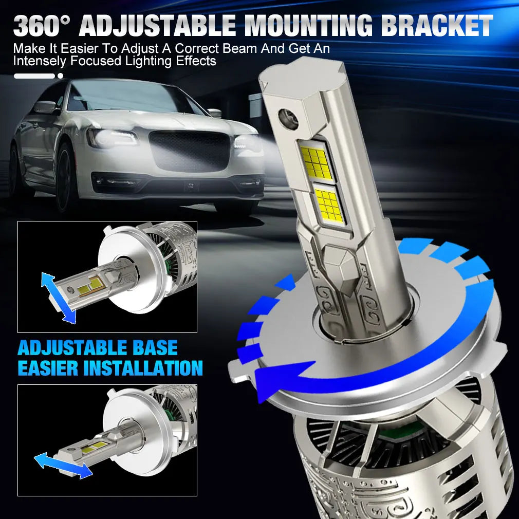 XSTORM H7 LED Light Bulb 140W 30000LM H1 H3 H4 H8 LED Headlight Canbus 9005 HB3 9006 HB4 9012 HIR2 Headlight Bulb for Turbo Lamp