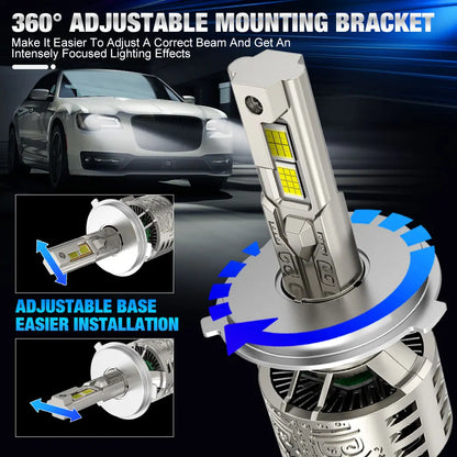 XSTORM H7 LED Light Bulb 140W 30000LM H1 H3 H4 H8 LED Headlight Canbus 9005 HB3 9006 HB4 9012 HIR2 Headlight Bulb for Turbo Lamp