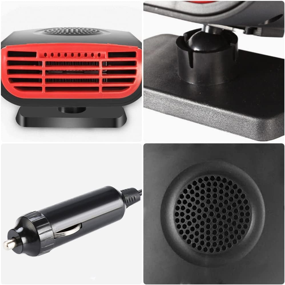 12V 150W Car Heater, Portable Windshield Heater, Defogger, Defroster, Newly Upgrade 2 in 1 Fast Heating Vehicle Heater,Can Be Inserted into Cigarette Lighter Vine1