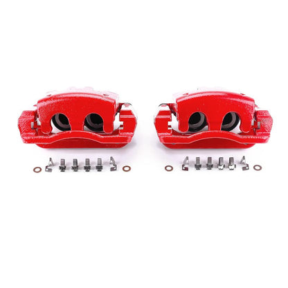 Rear Red Powder Coated Brake Caliper Pair for Ford F-250 Super Duty 2005-07 | Ford F-350 Super Duty 2005-07 - High-Temp Brake Caliper Upgrade, S4920