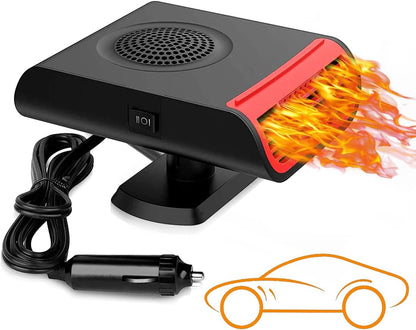 12V 150W Car Heater, Portable Windshield Heater, Defogger, Defroster, Newly Upgrade 2 in 1 Fast Heating Vehicle Heater,Can Be Inserted into Cigarette Lighter Vine1