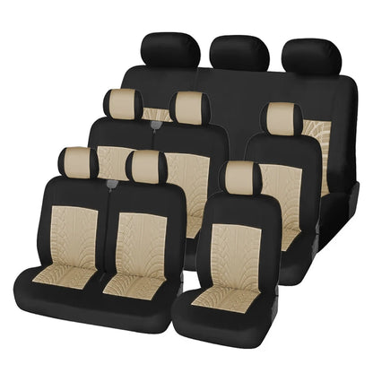9 Seater Bus Seat Covers High Quality Dirt Resistant Car Seat Protectors Multiple Colours